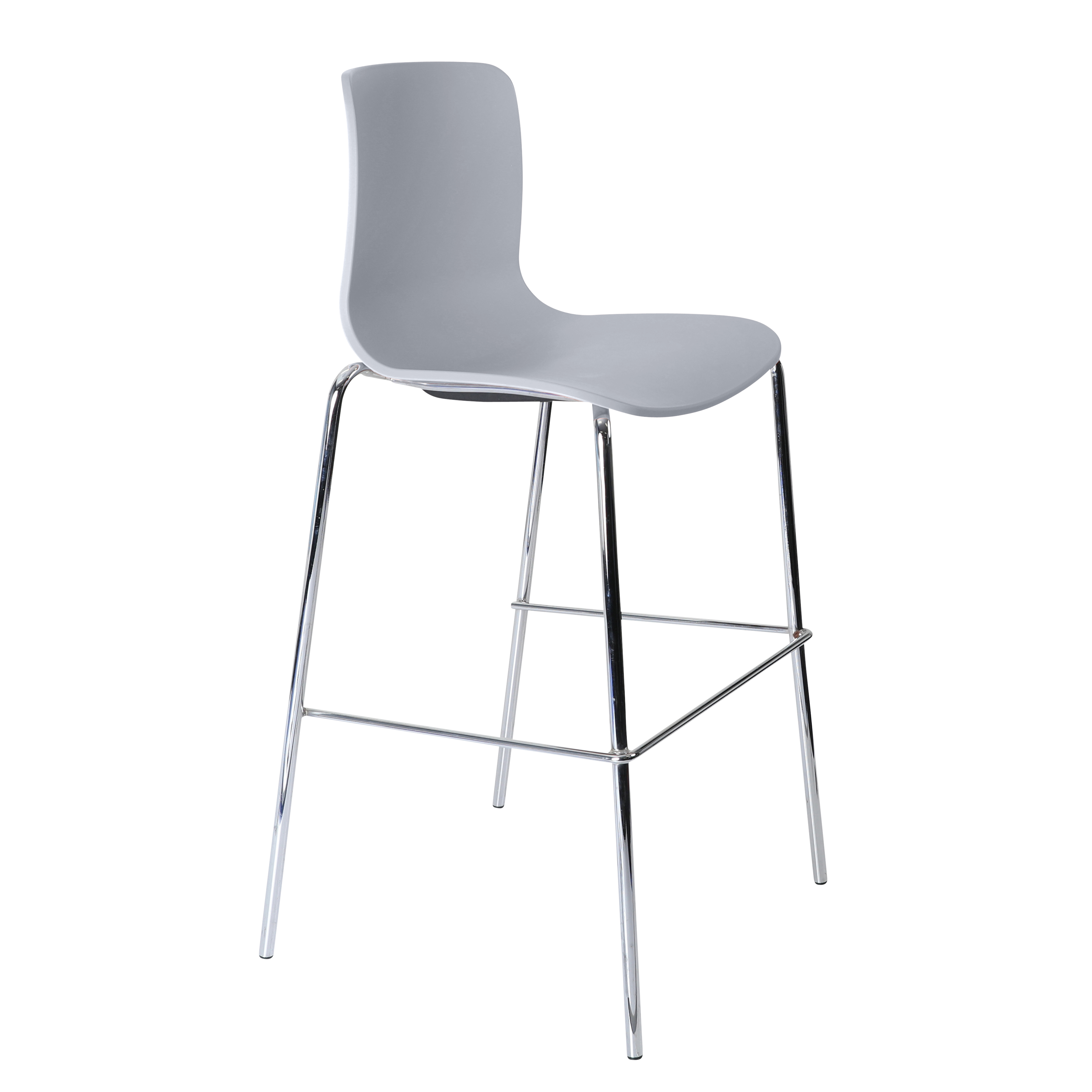 Acti Stool (Light Grey / 4-leg High Barstool)